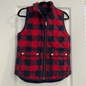 J. Crew Buffalo Check Vest